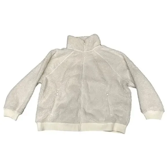 Athleta Cream Tugga Sherpa Jacket Sz 1X - Picture 3 of 10